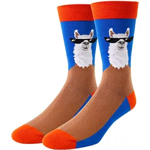 Fun Llama Gifts for Men Llama Gifts for Him & Guys Who Love Llama Cute Men's Llama Socks