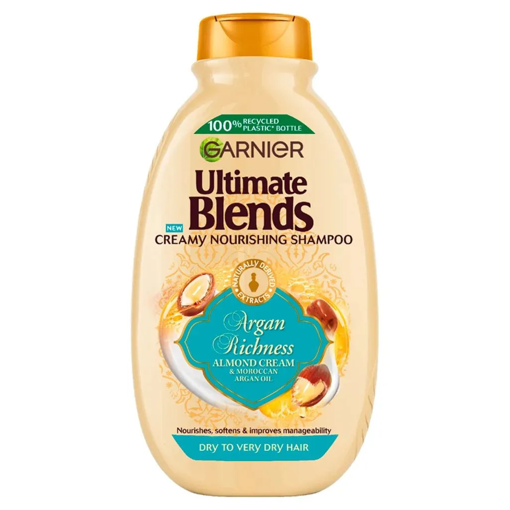 Garnier Ultimate Blends Argon Richness (Moroccan Argon Oil & Almond Cream) Shampoo 400ml