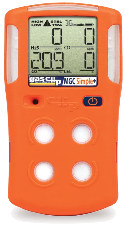 Gas Clip Technologies Multi Gas Clip Simple Plus, CO, H2S, LEL, O2