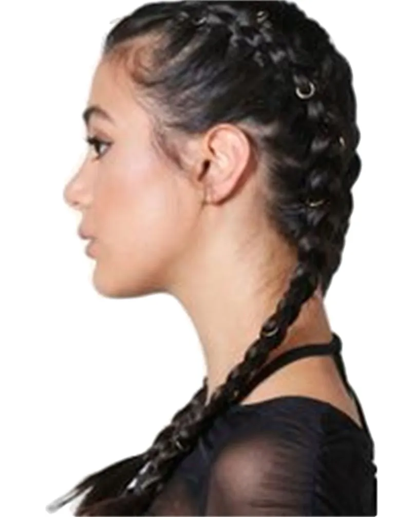 Genevieve Simple Hair Rings 10 Pack