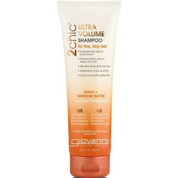 Giovanni 2chic Ultra Volume Shampoo Papaya   Tangerine Butter 250ml