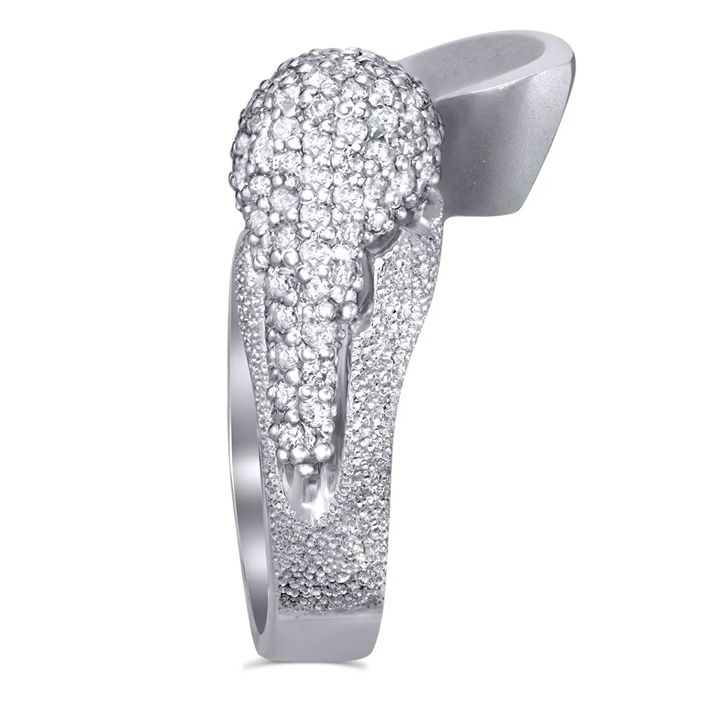 Gold Calla Ring with Diamonds