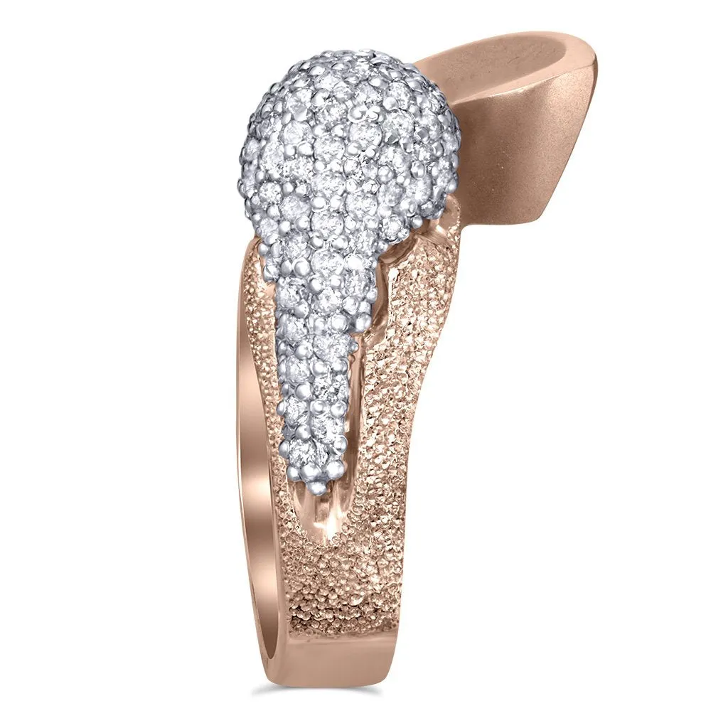 Gold Calla Ring with Diamonds