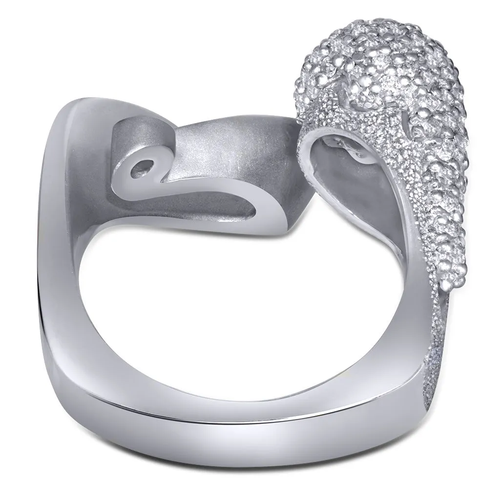 Gold Calla Ring with Diamonds