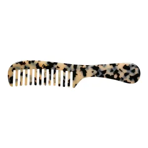 Handmade French Light Tortoiseshell Handle Comb