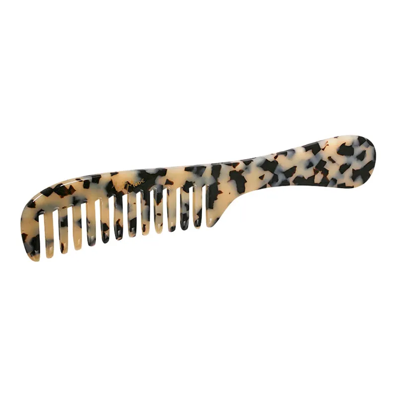 Handmade French Light Tortoiseshell Handle Comb