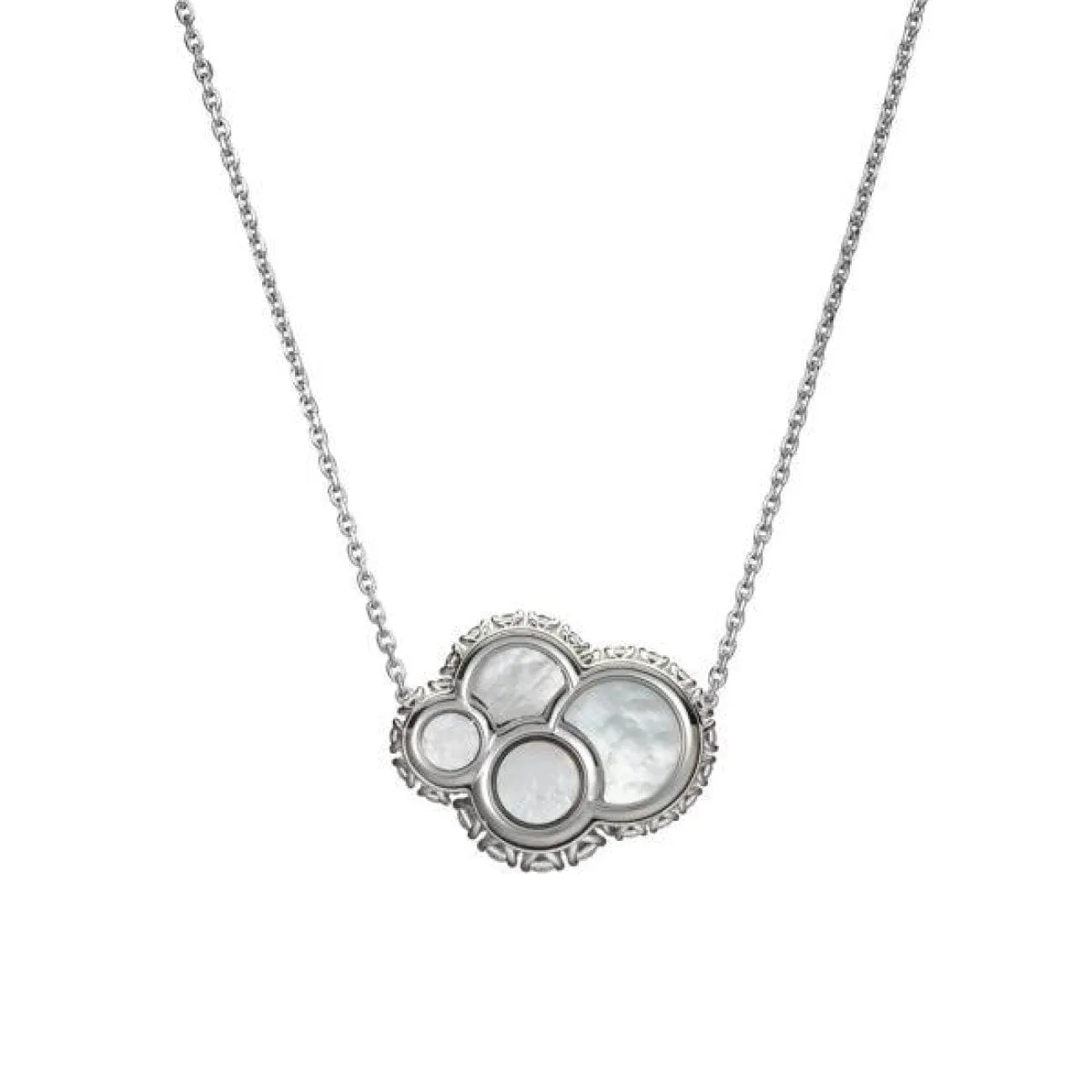 Happy Dreams Ethical White Gold Diamonds Mother Of Pearl Necklace