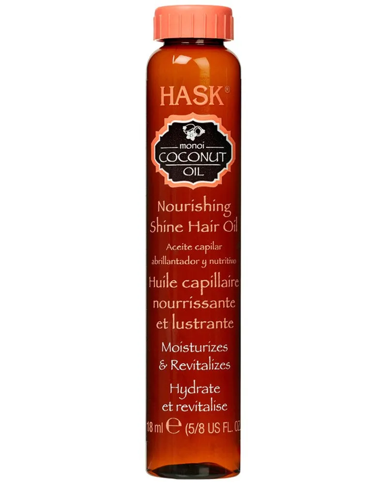 HASK Monoi Coconut Oil Nourishing Shine Hair Oil Vial (18ml)