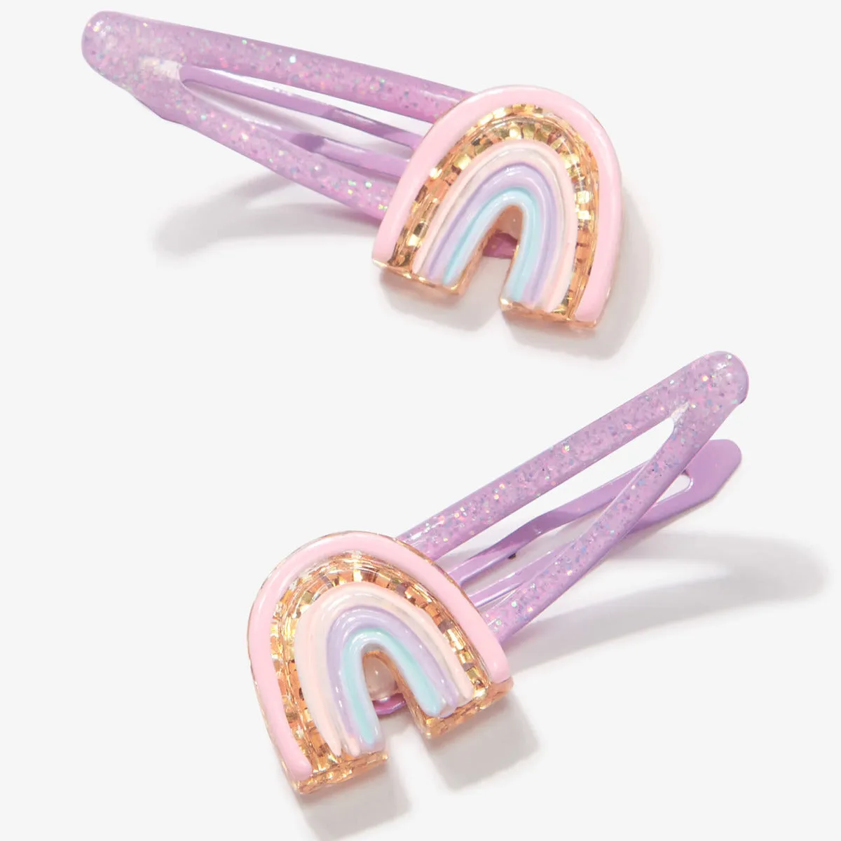 Hatley Sparkle Rainbow Snap Clips