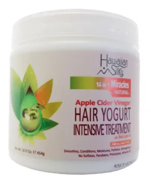 Hawaiian Silky - 14-in-1 Miracles Natural - Masque capillaire "yogurt intensive treatment" - plusieurs contenances