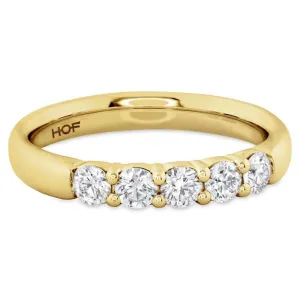 Hearts On Fire 1.00CTW Signature Five Stone Wedding Band in 18K Yellow Gold