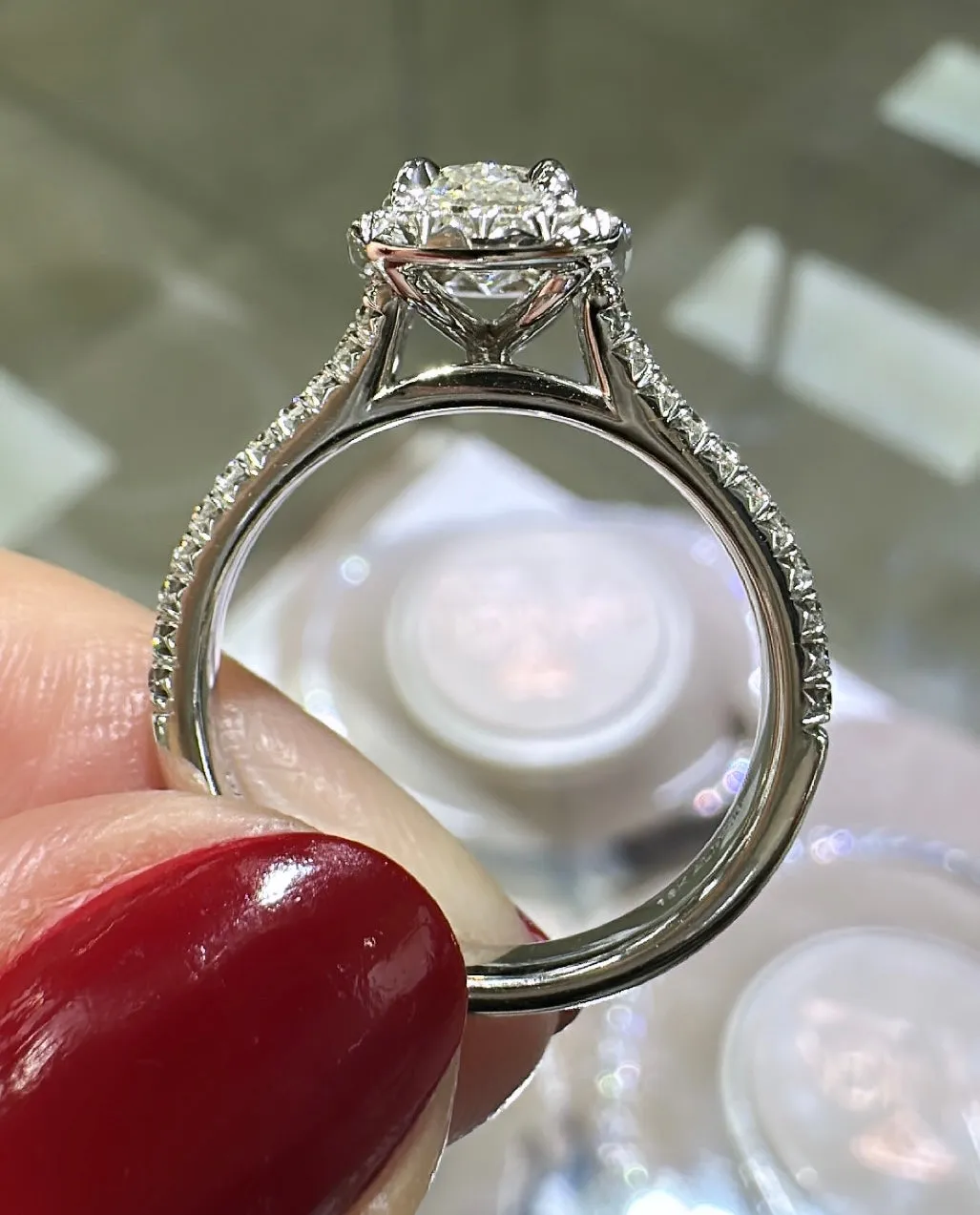 Henri Daussi 2.20ct tw GIA Certified Cushion Cut with Halo Diamond Engagement Ring