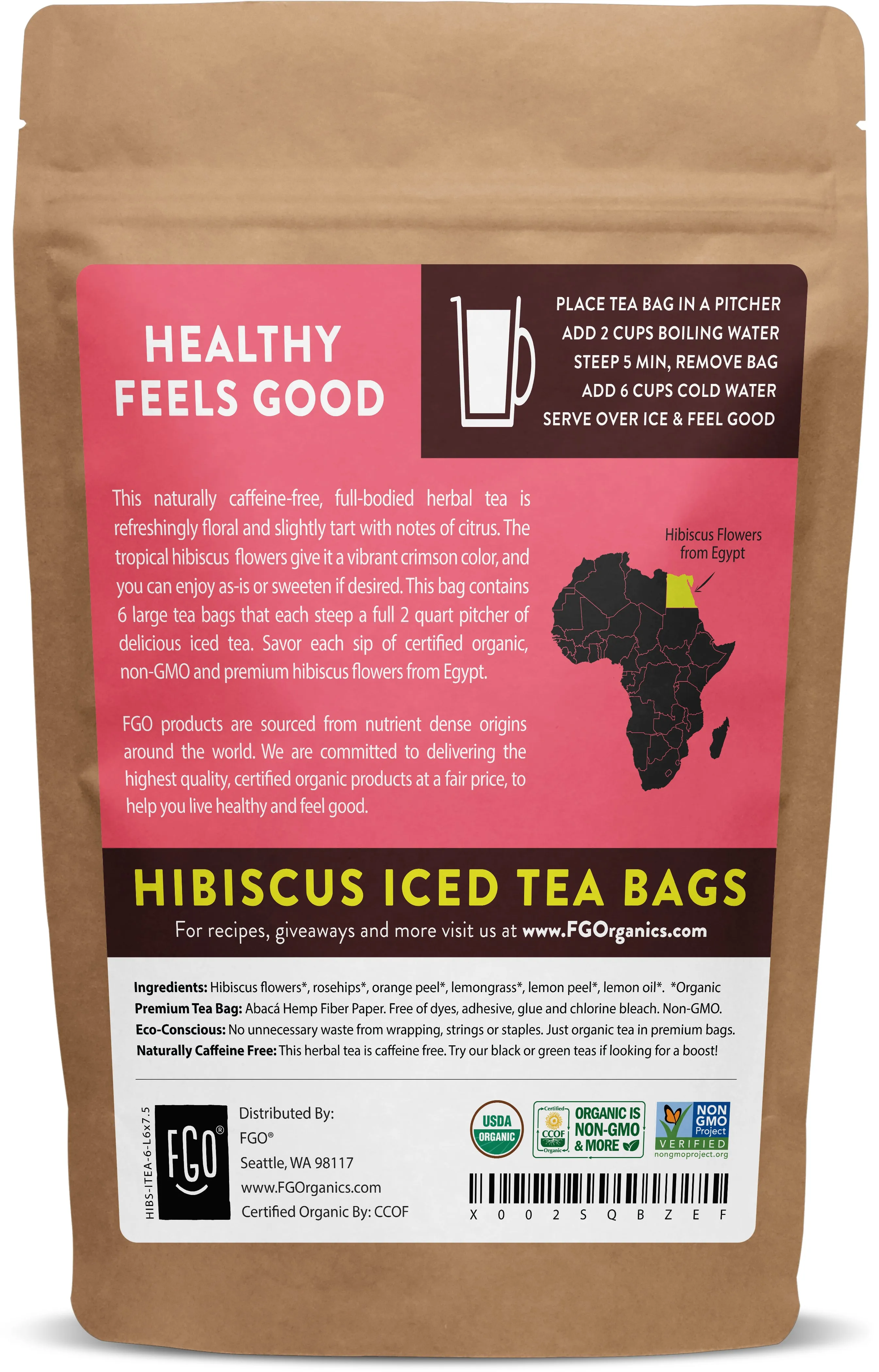 Hibiscus Iced Tea Bags