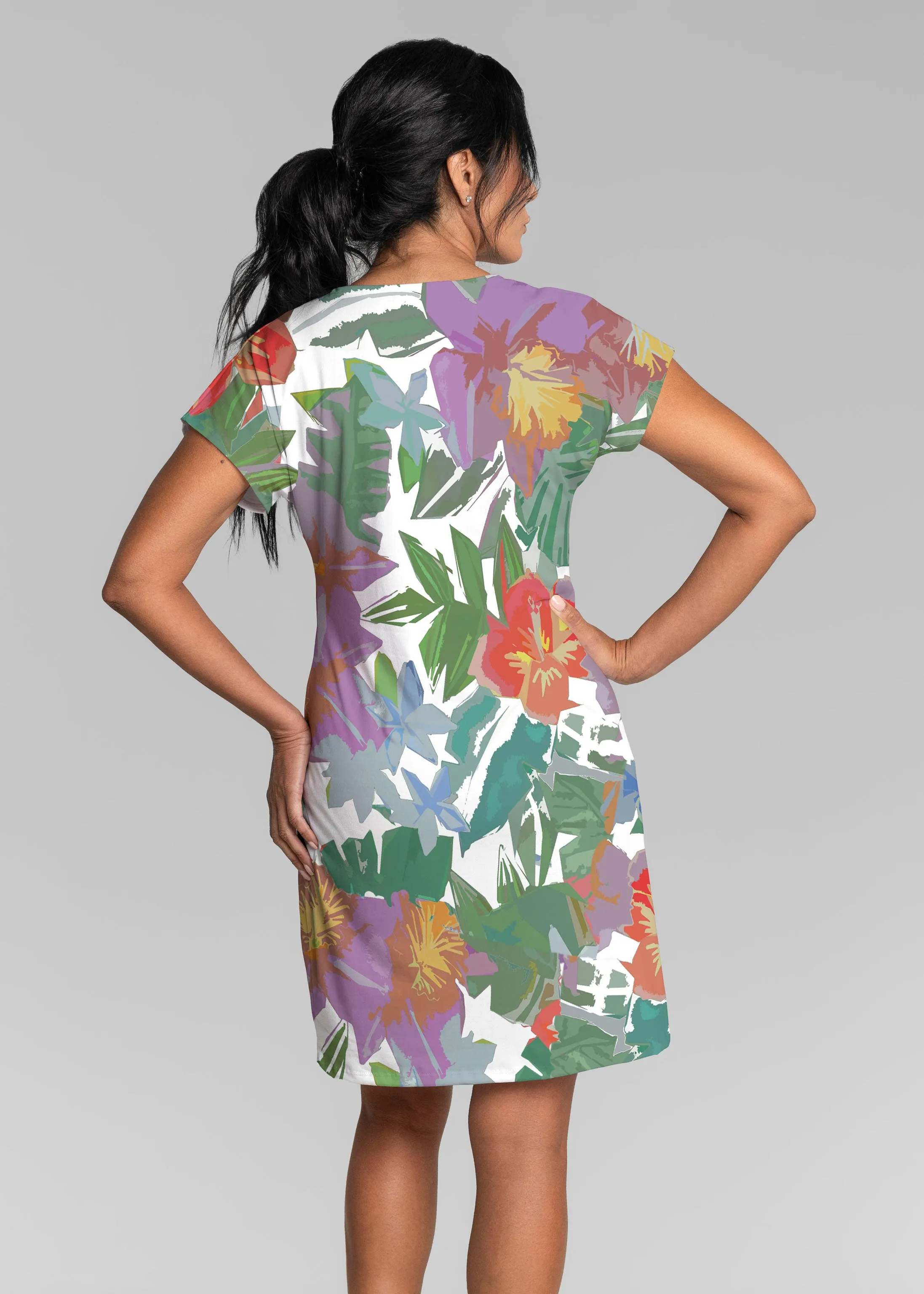 Hibiscus Island (19212) ~ Lucy Tee Dress