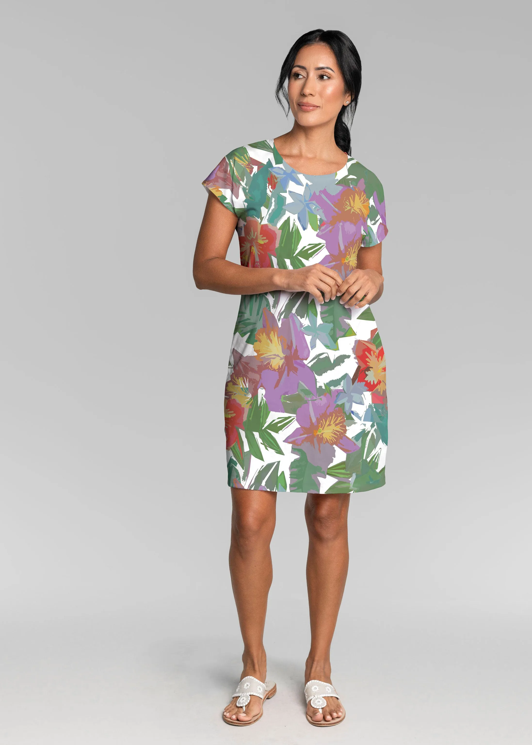 Hibiscus Island (19212) ~ Lucy Tee Dress
