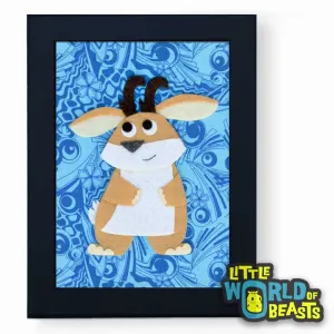 Hilda the Jackalope Framed