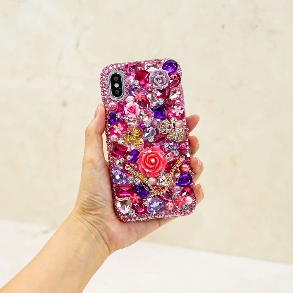Hot Pink and Lavender Florals Design (Style 872)