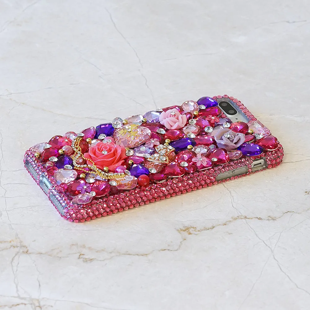 Hot Pink and Lavender Florals Design (Style 872)