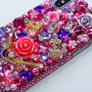 Hot Pink and Lavender Florals Design (Style 872)