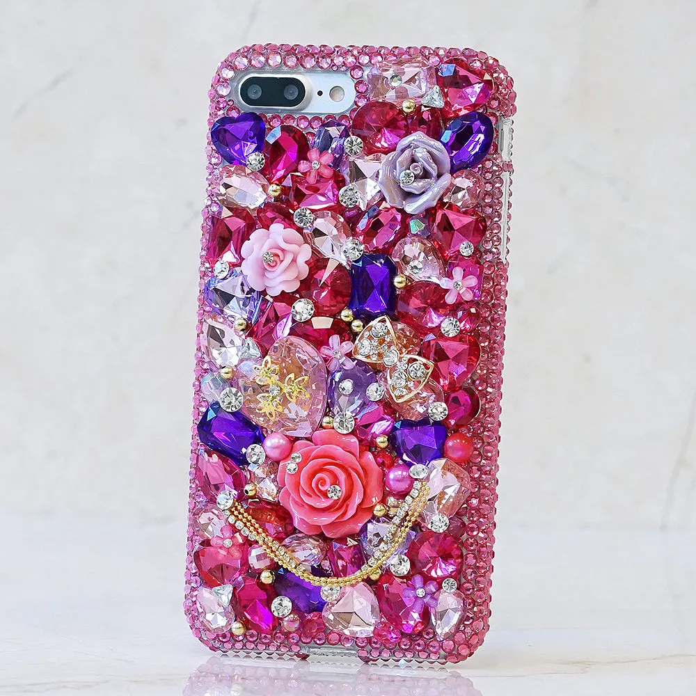 Hot Pink and Lavender Florals Design (Style 872)