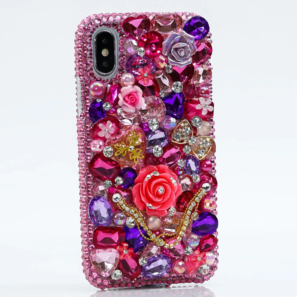 Hot Pink and Lavender Florals Design (Style 872)