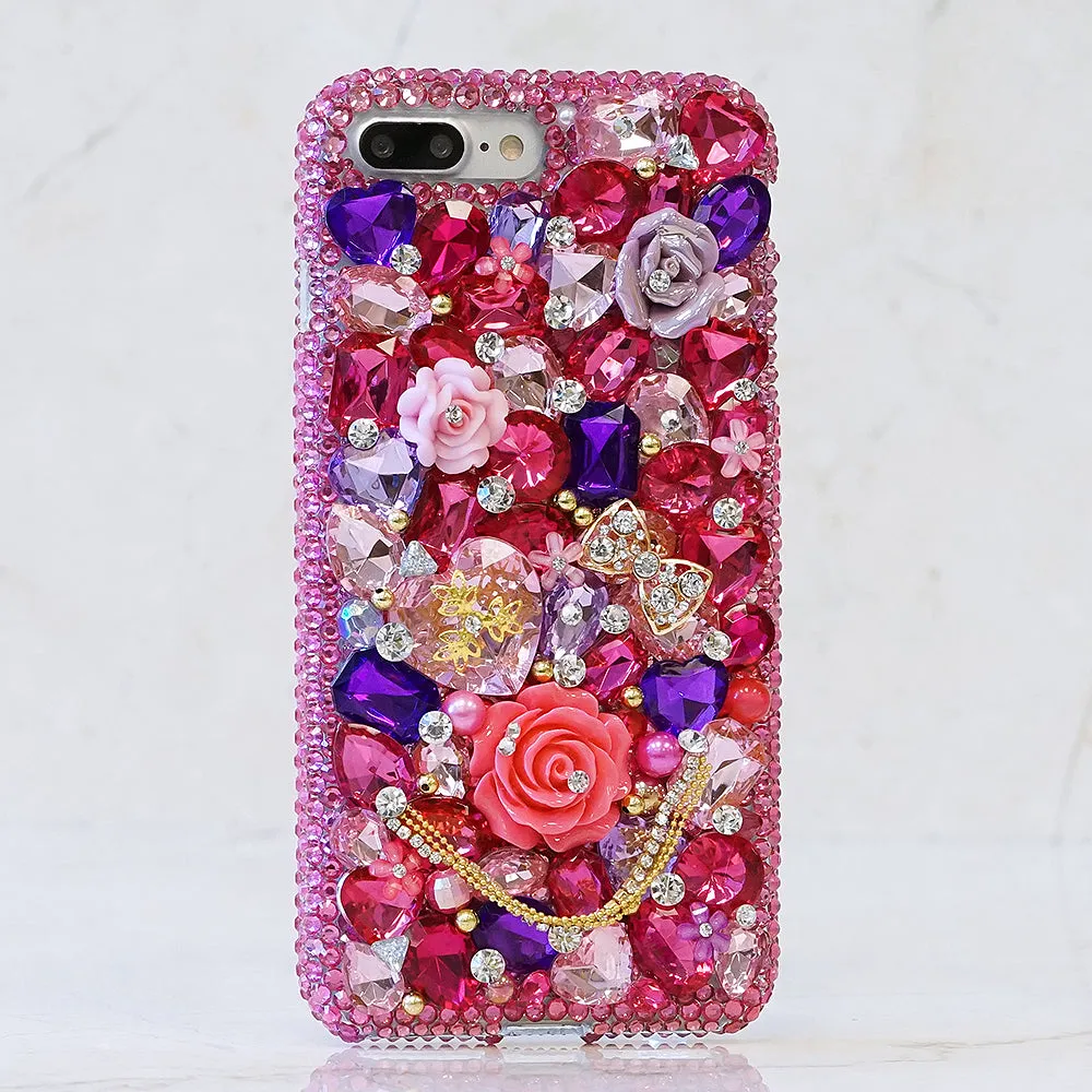 Hot Pink and Lavender Florals Design (Style 872)