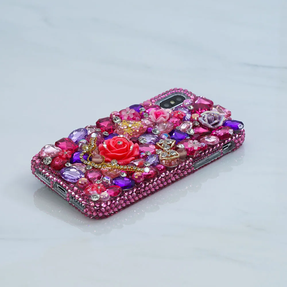 Hot Pink and Lavender Florals Design (Style 872)