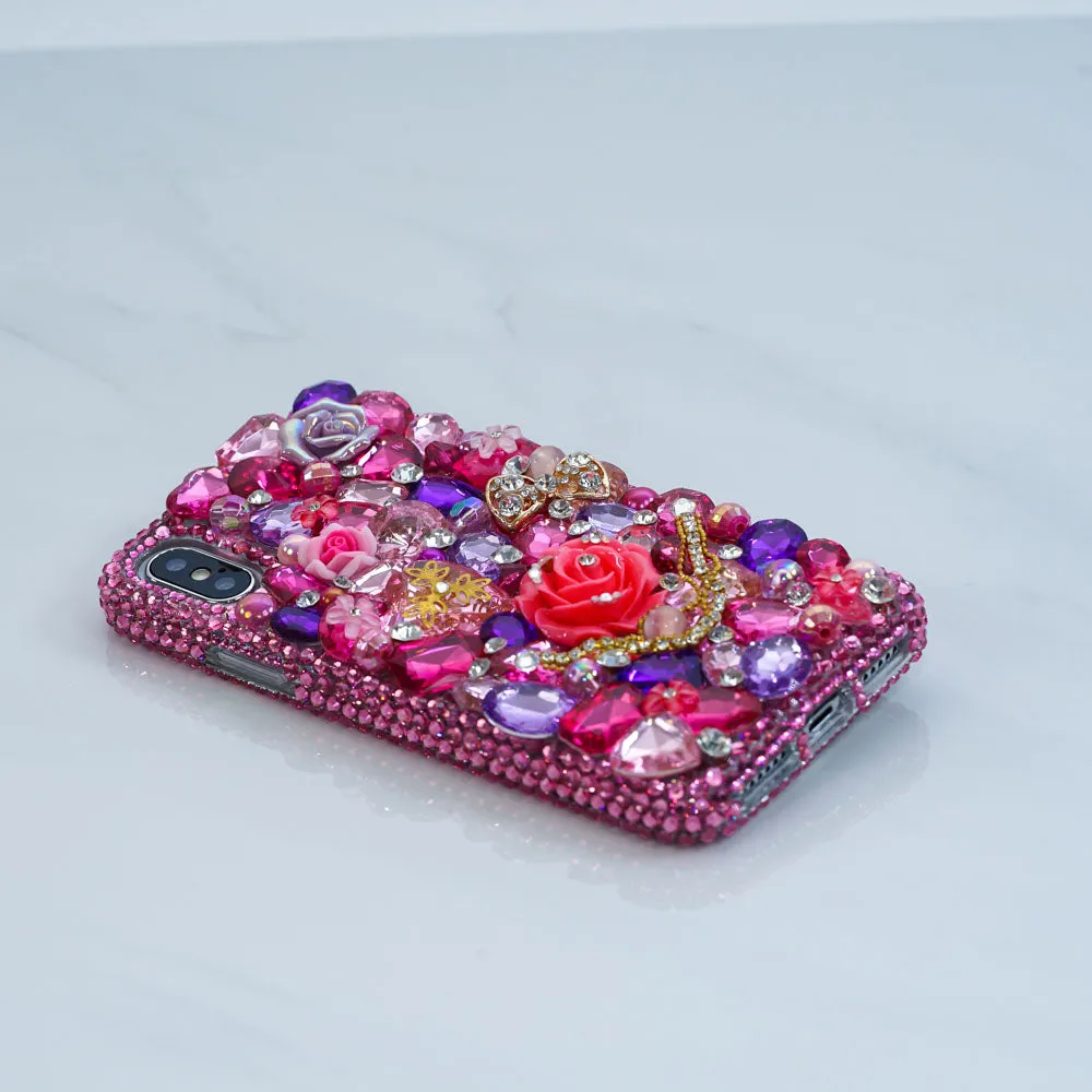 Hot Pink and Lavender Florals Design (Style 872)
