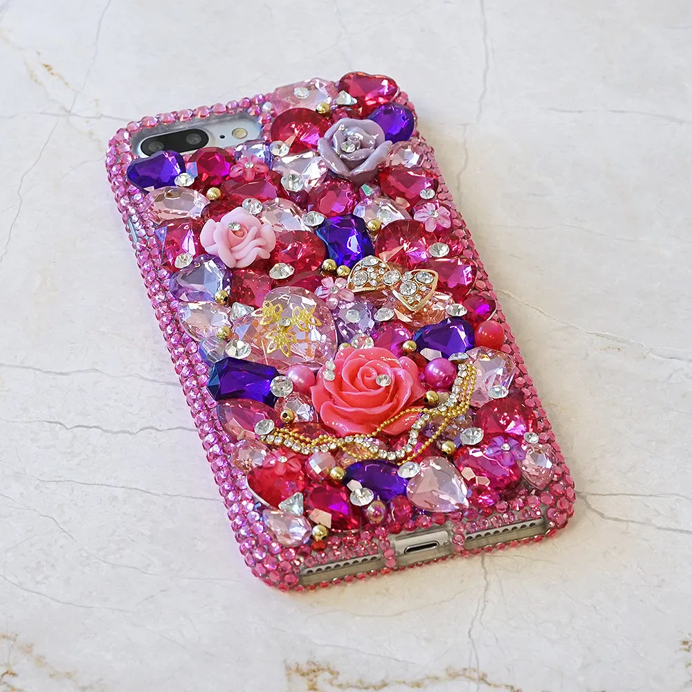 Hot Pink and Lavender Florals Design (Style 872)