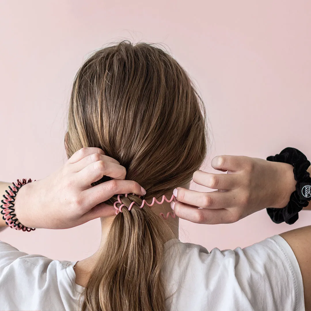 INVISIBOBBLE ORIGINAL Matte - ME, Myselfie and I Hair Ties, 3 Pack - Traceless, Strong Hold, Waterproof - Suitable for All Hair Types