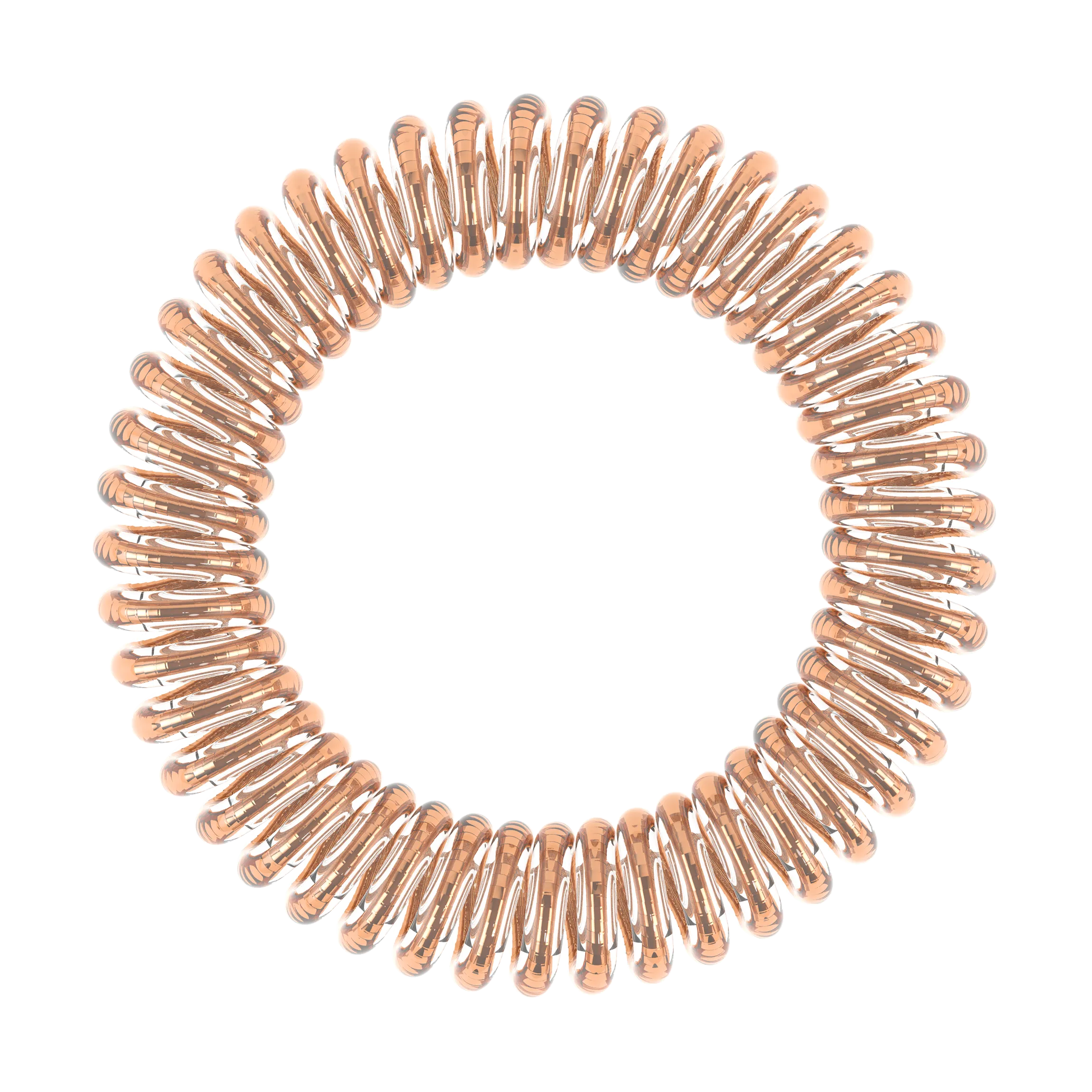 INVISIBOBBLE SLIM Bronze Me Pretty Hair Ring Pack of 3 No Kink, Strong Hold, Stylish Bracelet - Suitable for All Hair Types