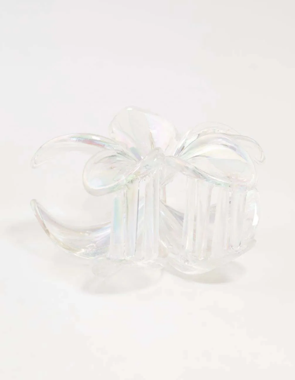 Iridescent Frangipani Hair Claw Clip