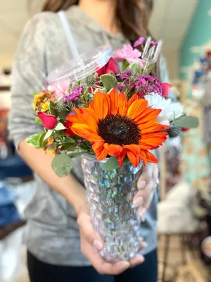 Iridescent Studded Tumbler Arrangement
