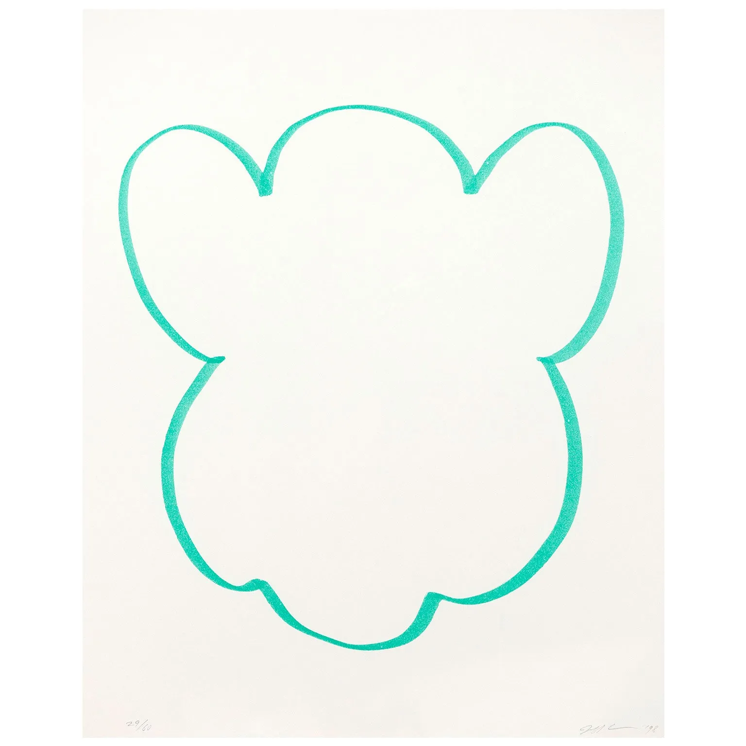 JEFF KOONS "GREEN FUN" LITHO, 1998