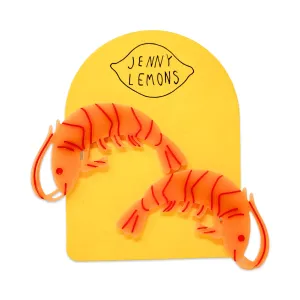 Jenny Lemons Shrimp Alligator Hair Clip Set
