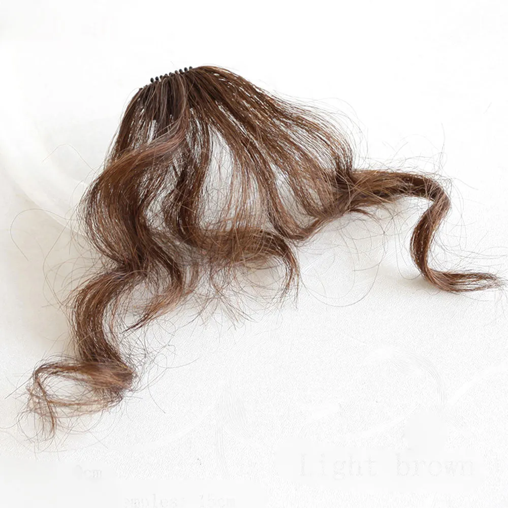 Judy - 100% Human Hair curly hair air bangs