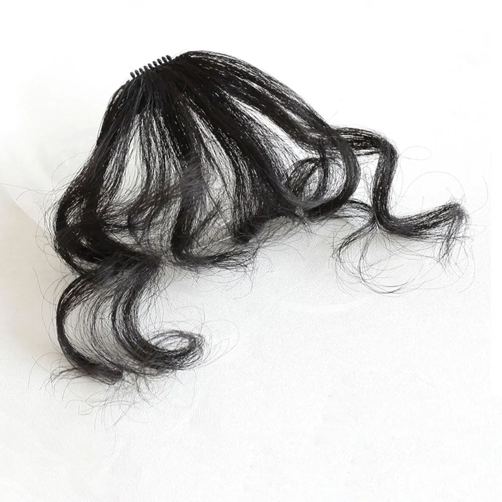 Judy - 100% Human Hair curly hair air bangs