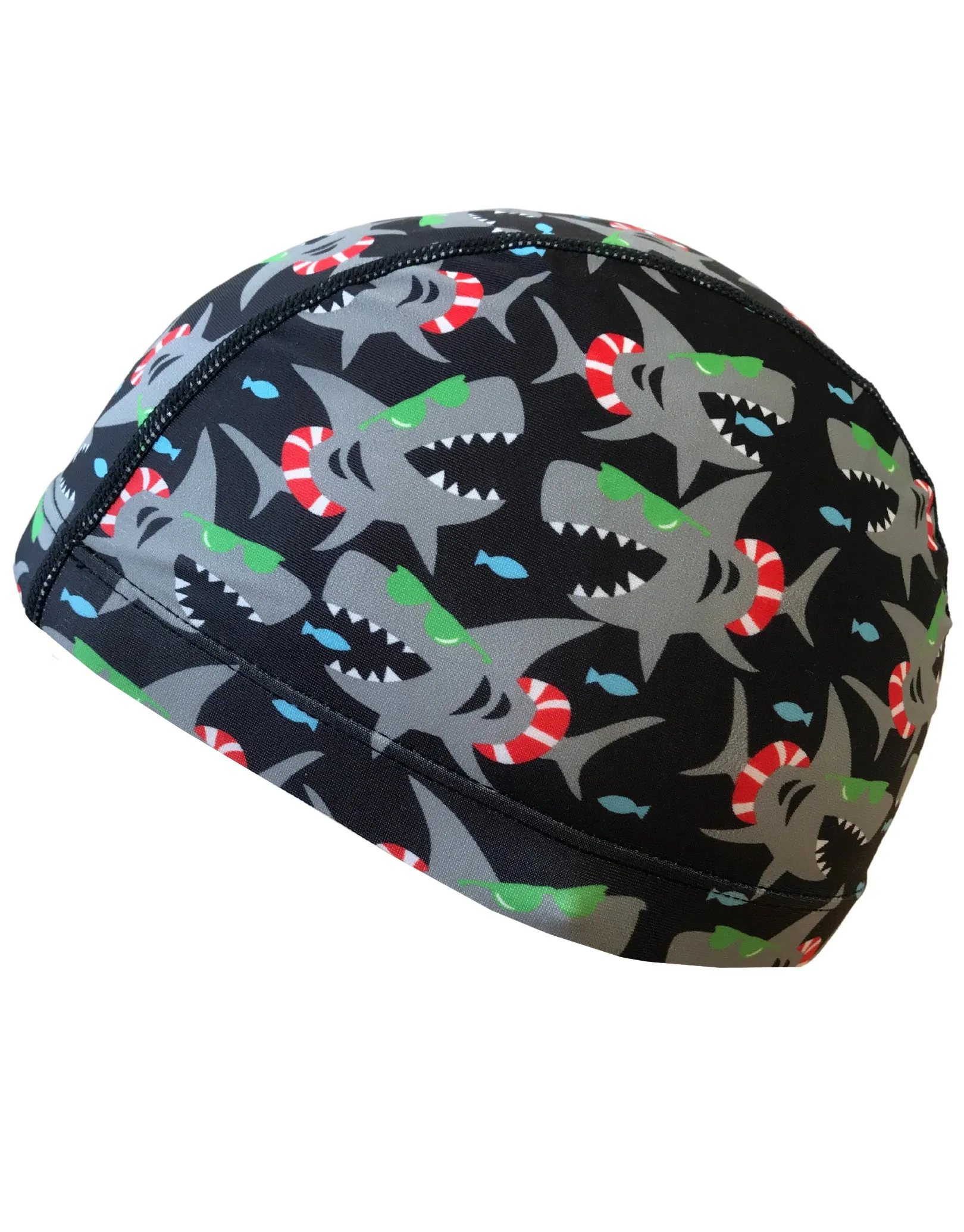 Junior Fun Patterns Lycra Swim Cap