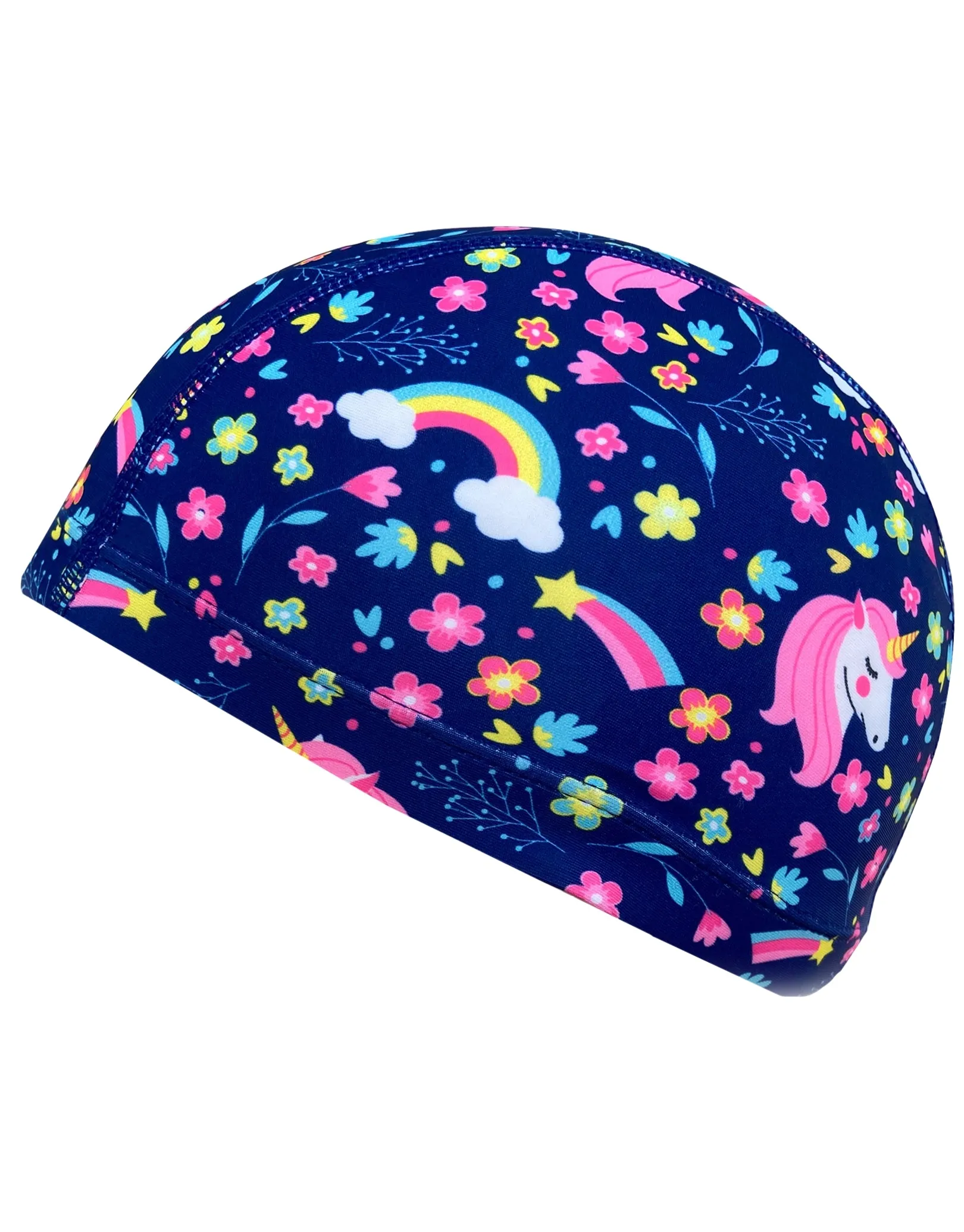 Junior Fun Patterns Lycra Swim Cap