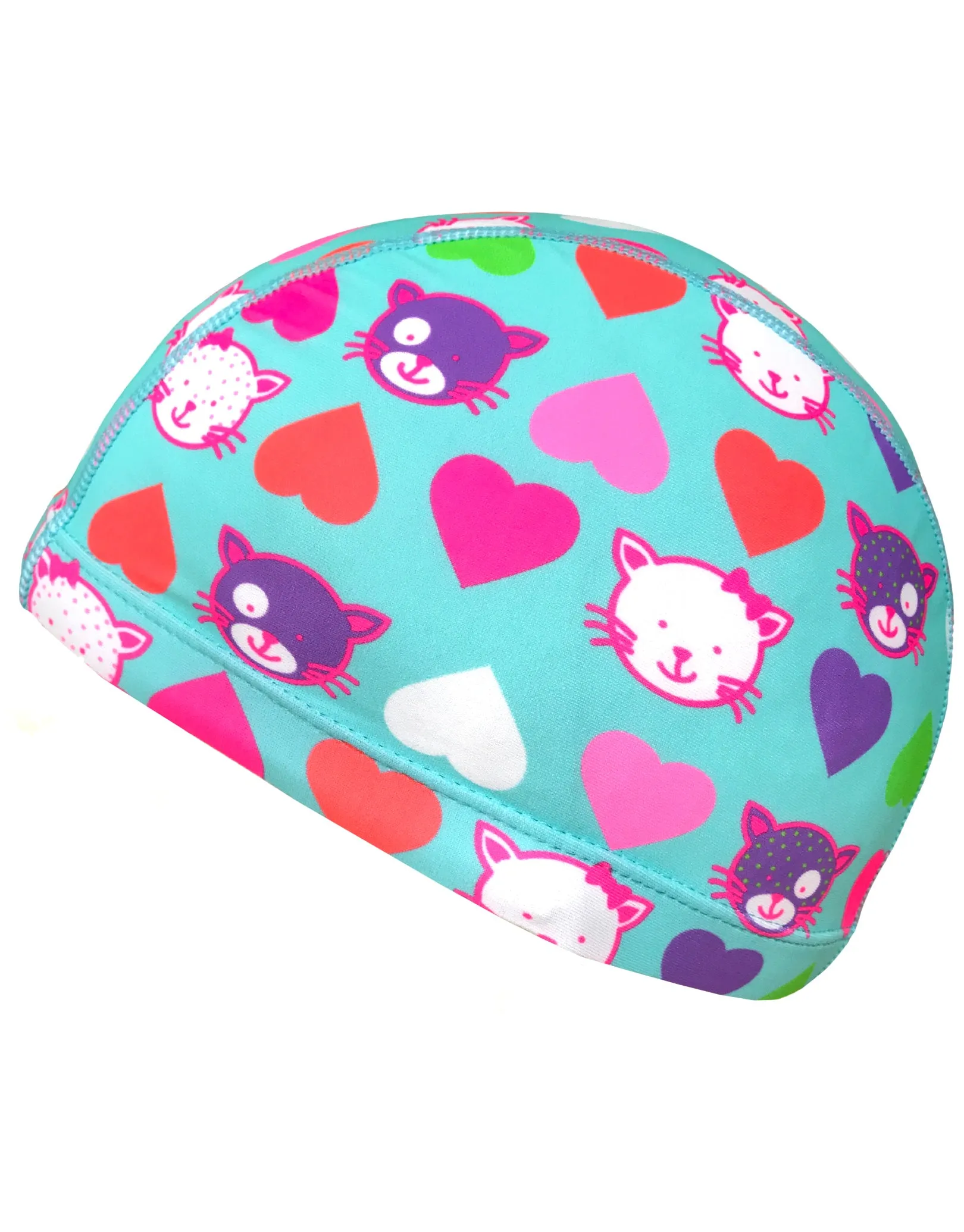 Junior Fun Patterns Lycra Swim Cap