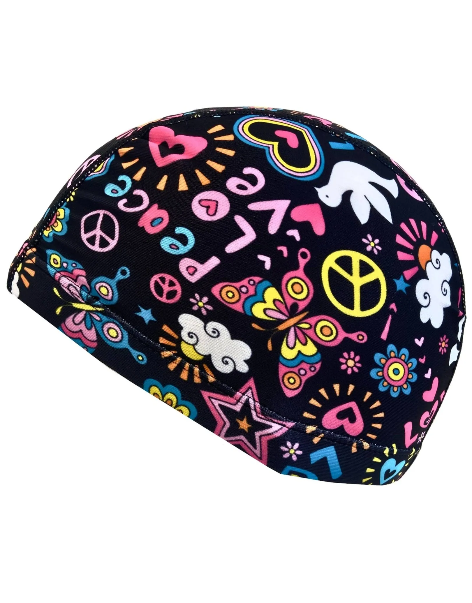Junior Fun Patterns Lycra Swim Cap
