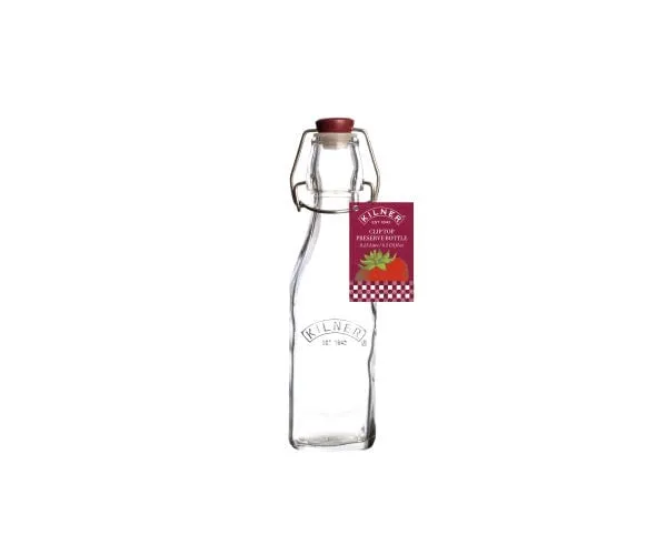 Kilner Clip Top Square Bottle 0.25 Litre KL0025470