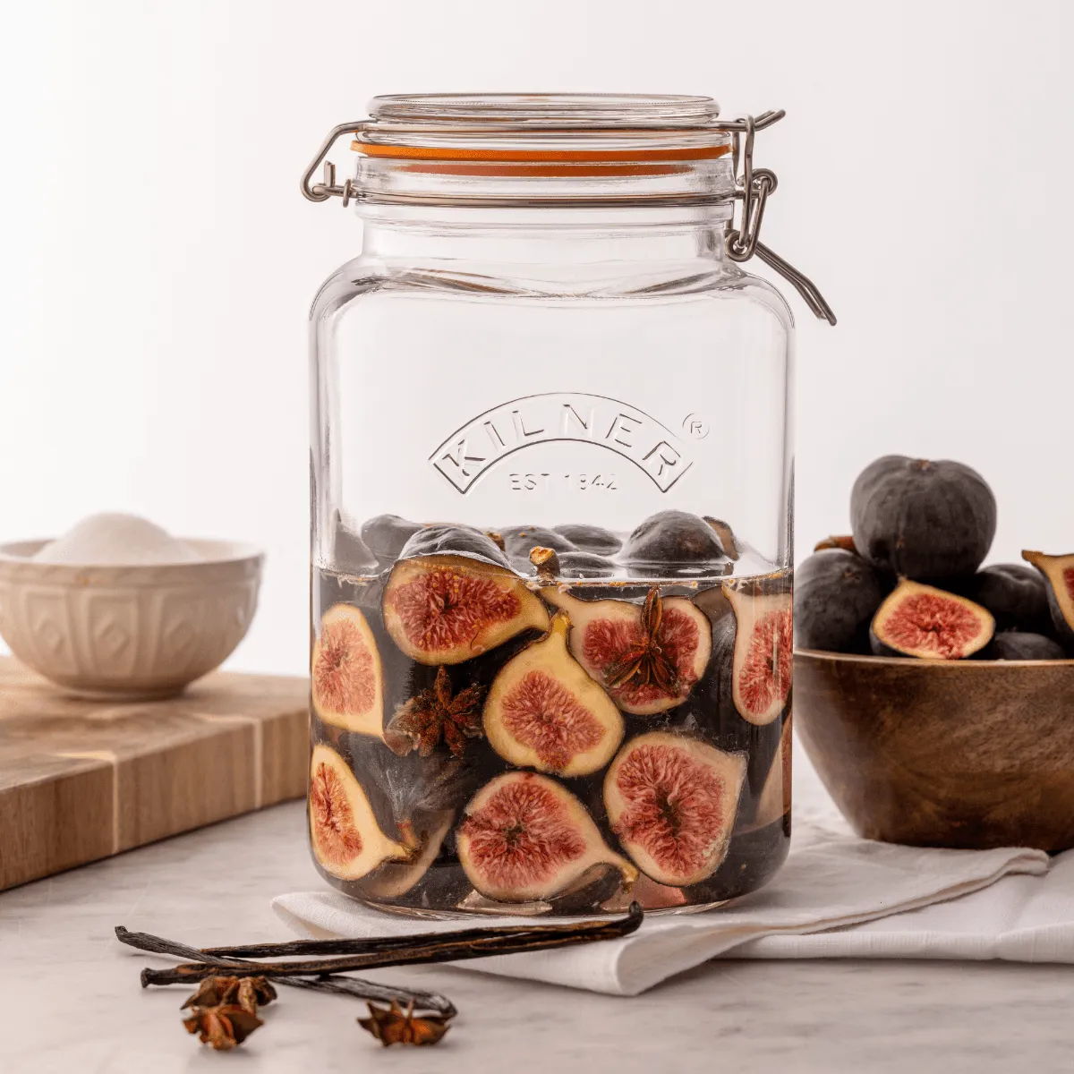 Kilner Clip Top Square Jar 3 Litre KL0025079