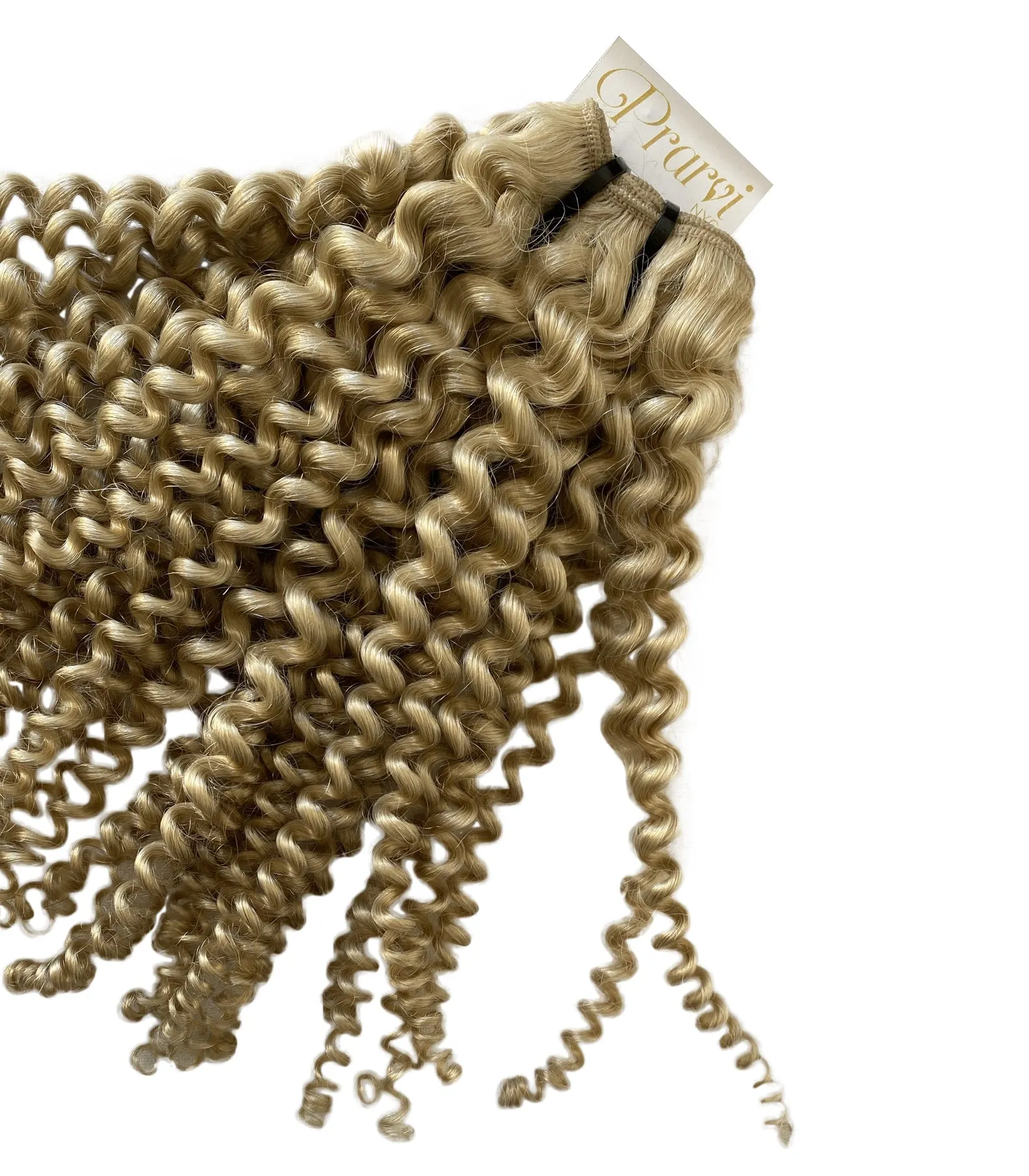 Kinky Blonde Collection - Platinum Blonde Indian Virgin Hair with Kinky Curl