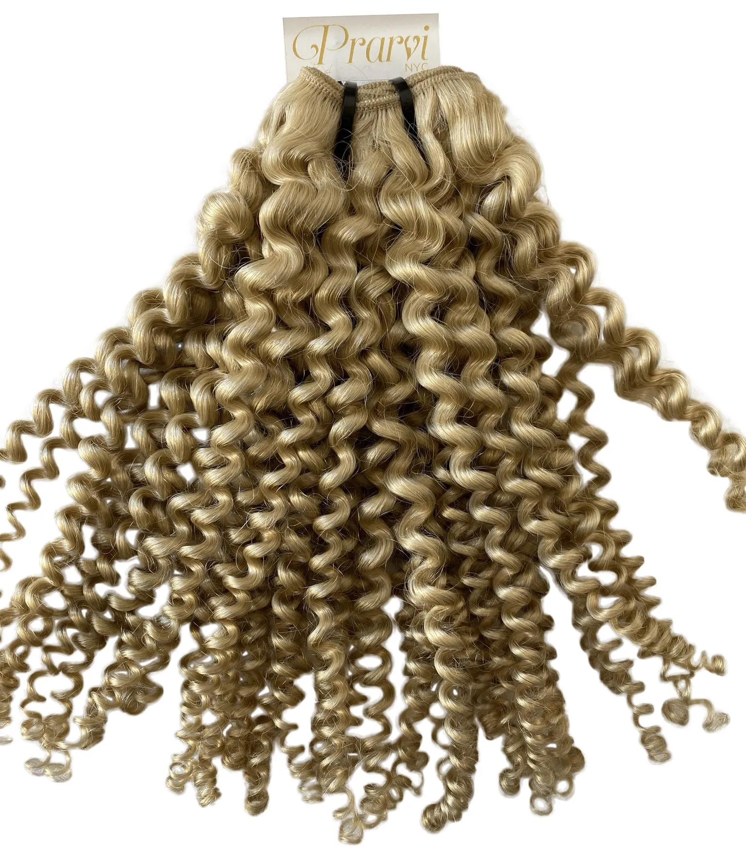 Kinky Blonde Collection - Platinum Blonde Indian Virgin Hair with Kinky Curl
