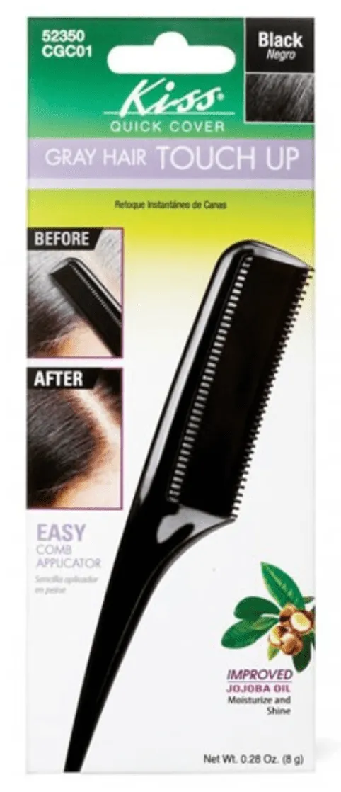 Kiss Quick Cover - Peigne à cheveux colorant & couvrant cheveux blancs "Kiss Quick Cover Gray Hair Touch Up Comb" - 20g Plusieurs couleurs