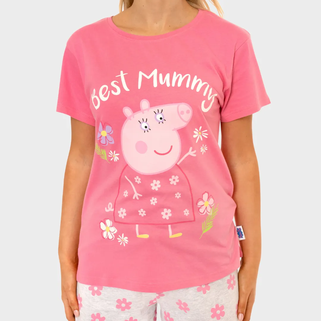 Ladies Peppa Pig Pajamas - Mummy Pig