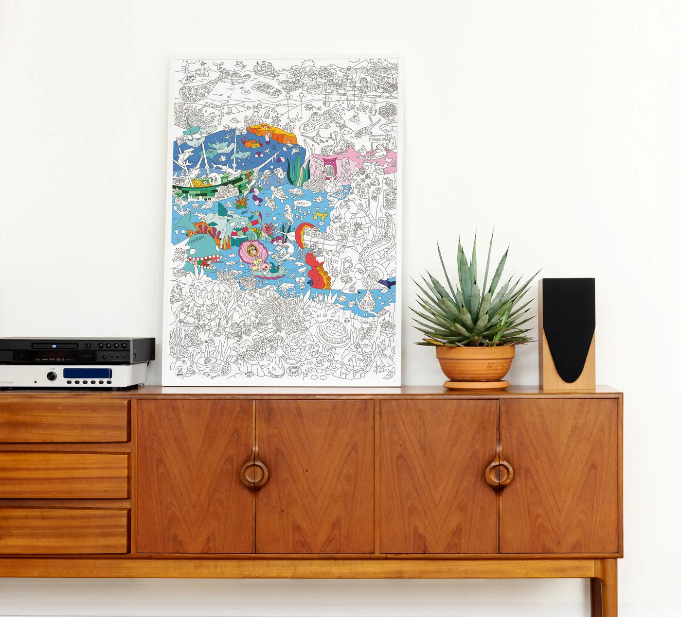 Large Coloring Poster - Ocean