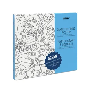 Large Coloring Poster - Ocean
