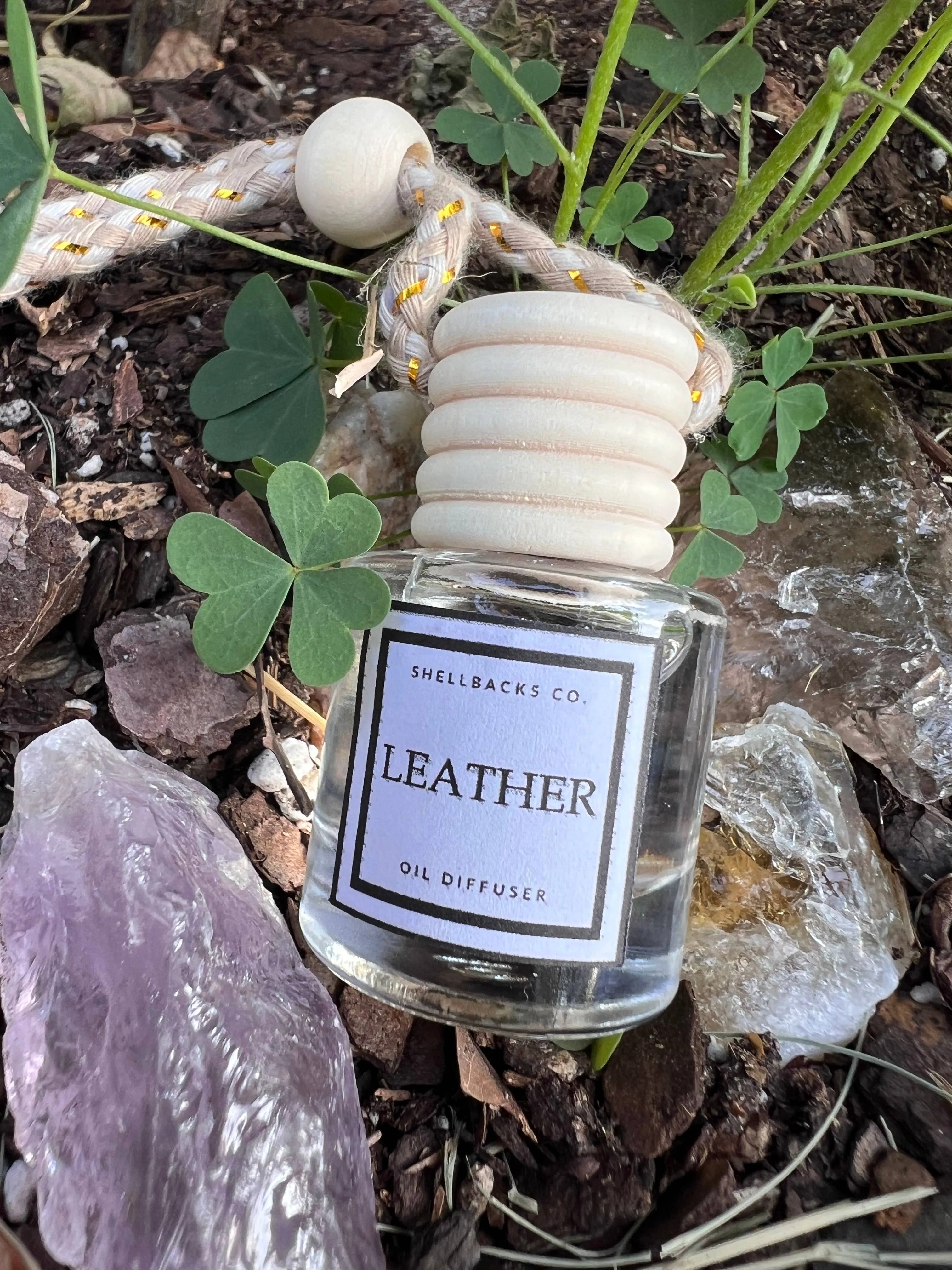 Leather Hanging Car Freshener Diffuser